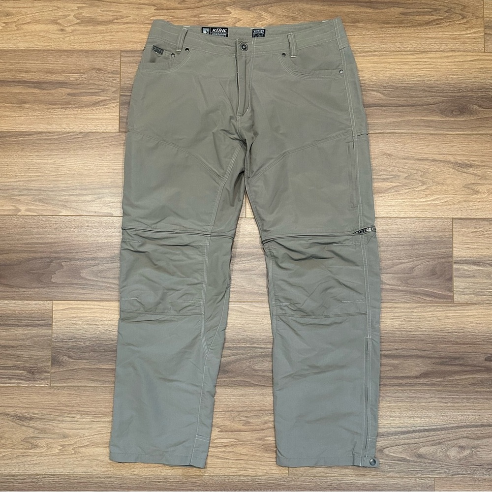 Kuhl Liberator Convertible Pants Stealth Zip Off Pants in Tan Size 36 X 32